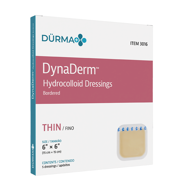 DynaDerm - Hydrocolloid Dressing - Thin, 2" x 2" - 20 pcs per Box/10 Boxes per Case