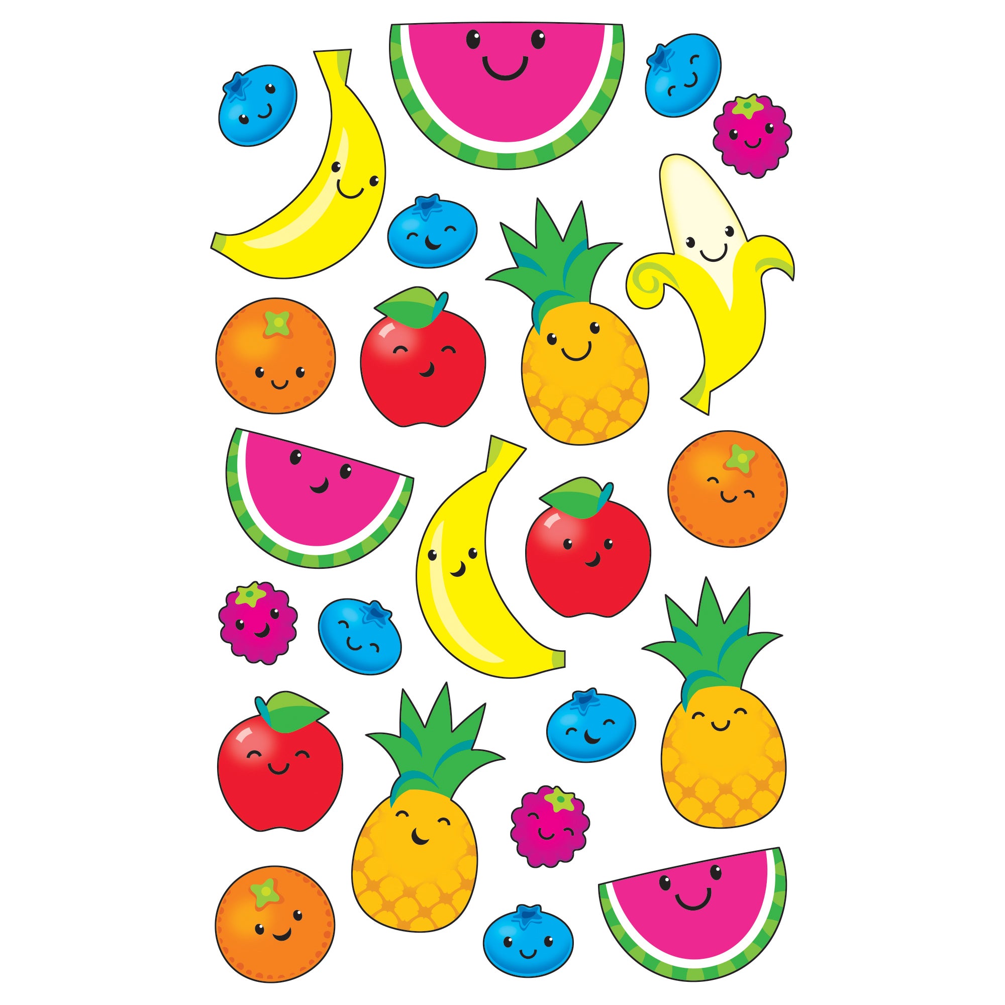 Friendly Fruit superShapes Stickers-Large, 192 ct