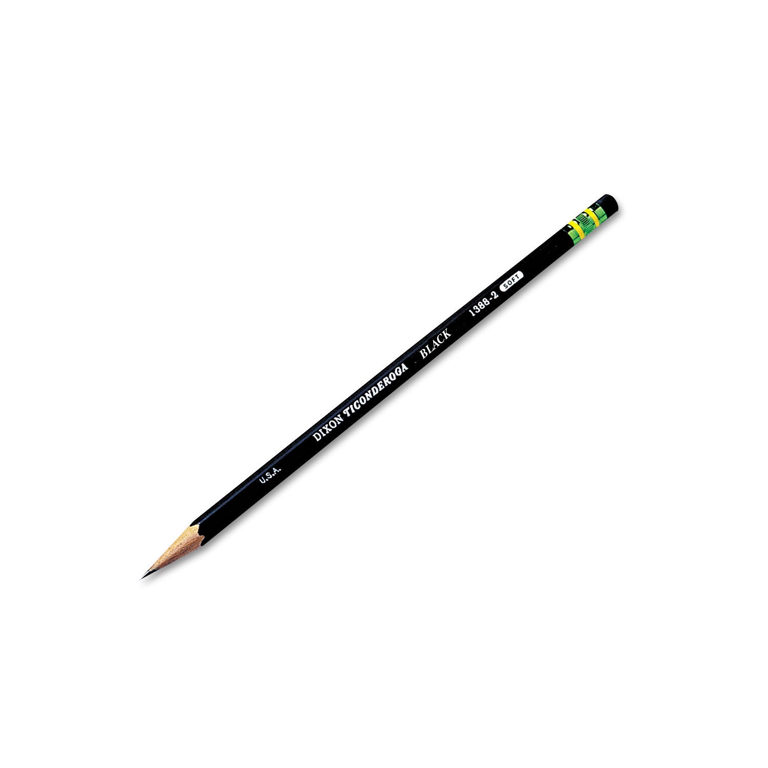 Wood-Cased Pencils, Black, 12 Count