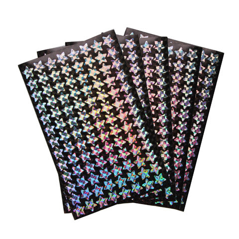 Sticker Incentive Silver Hologrpahic Star