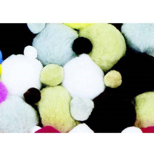 Chenile Kraft 085934 Non-Toxic Pom Pon- Pack of 100