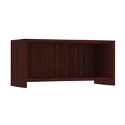 OfficeSource Laminate Wall Mounted Open Hutch - 36.5''W - Mahogany