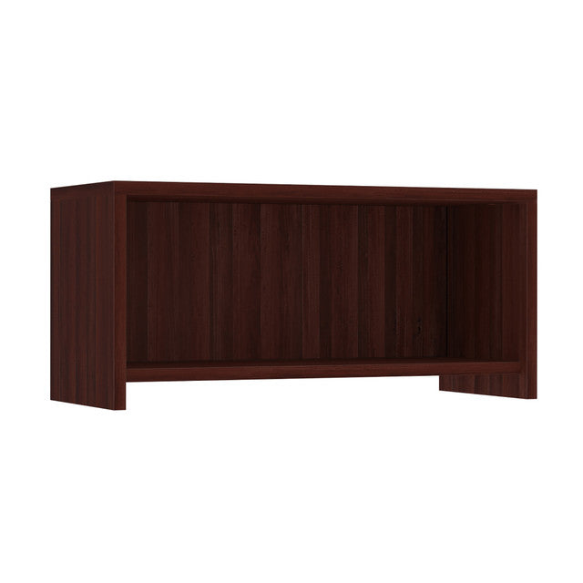OfficeSource Laminate Wall Mounted Open Hutch - 36.5''W - Mahogany