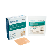 DynaLevin - Waterproof Foam Dressing Bordered, 4" x 4" - 10 pcs per Box/12 boxes per Case