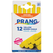 Hygieia® Dustless Board Chalk, Yellow, 12 Pieces