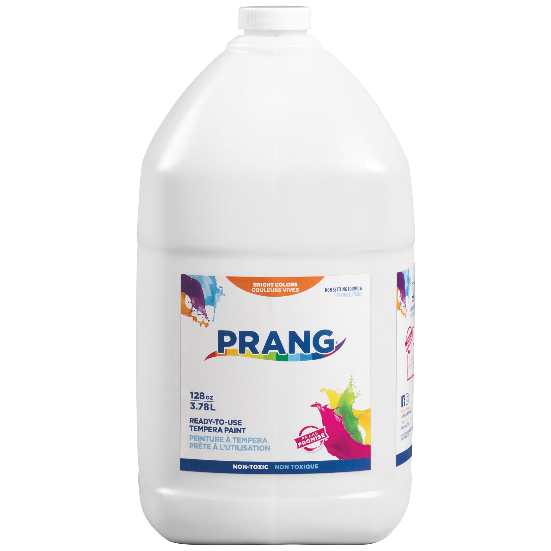 Ready-to-Use Tempera Paint, White, 1 Gal