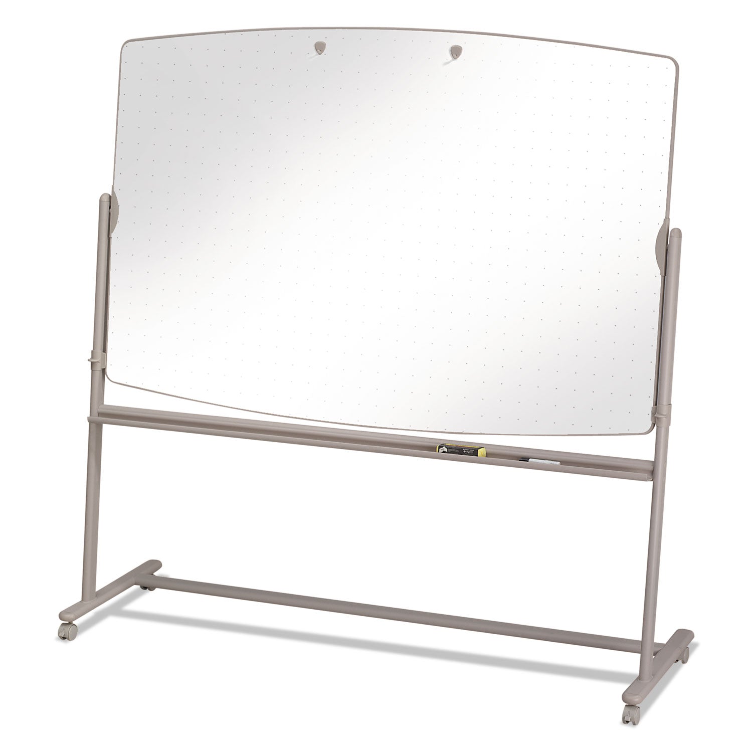 72" (6 ft) Width x 48" (4 ft) Height - White Surface - Neutral Metal Frame - Rectangle - 1 Each