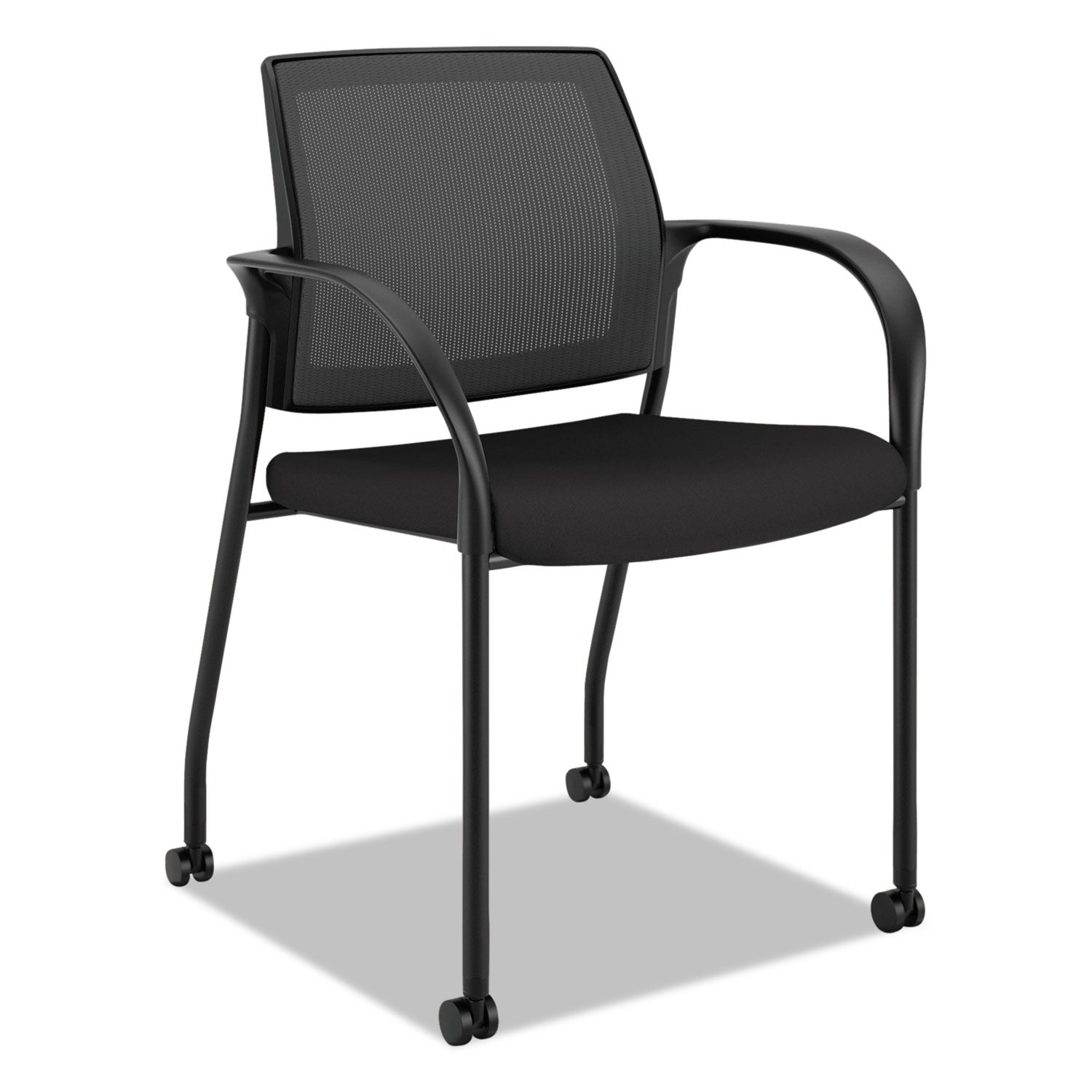Foam Seat Material - Mesh Back Material - Four-legged Base - Black - 1 Each