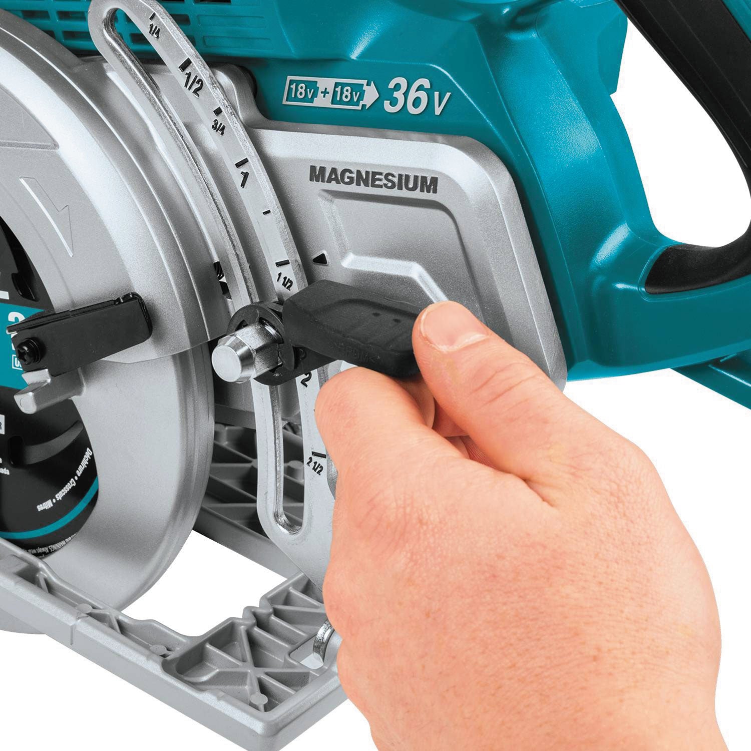18V X2 (36V) LXT Brushless 7.25" Cordless Rear Handle Circular Saw Kit With Batteries, 5, 100 RPM, 0 To +53 Degree Bevel Range