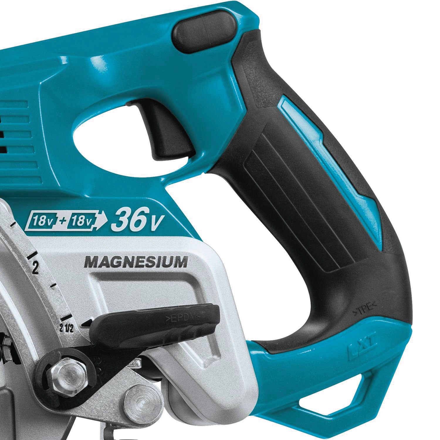18V X2 (36V) LXT Brushless 7.25" Cordless Rear Handle Circular Saw Kit With Batteries, 5, 100 RPM, 0 To +53 Degree Bevel Range