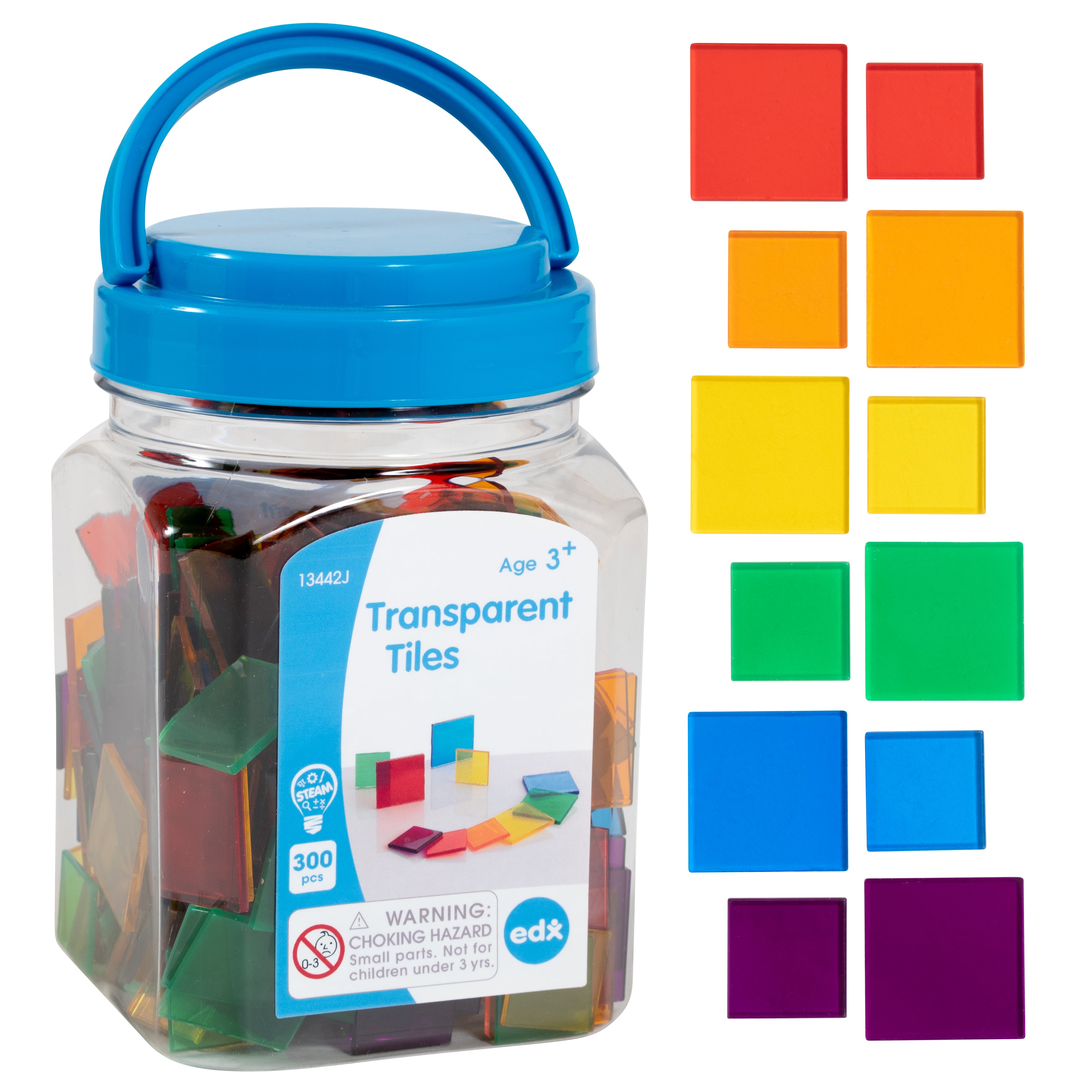 Transparent Tiles- Mini Jar - Set of 300