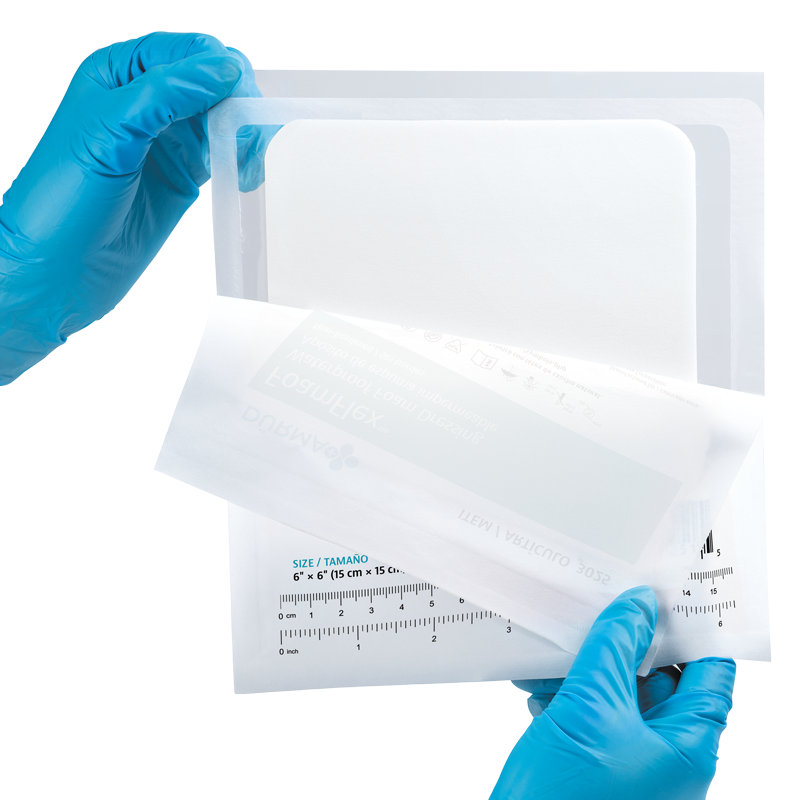 FoamFlex - Waterproof Foam Dressing Non-Bordered, 6" x 6" - 10 pcs per Box/12 boxes per Case