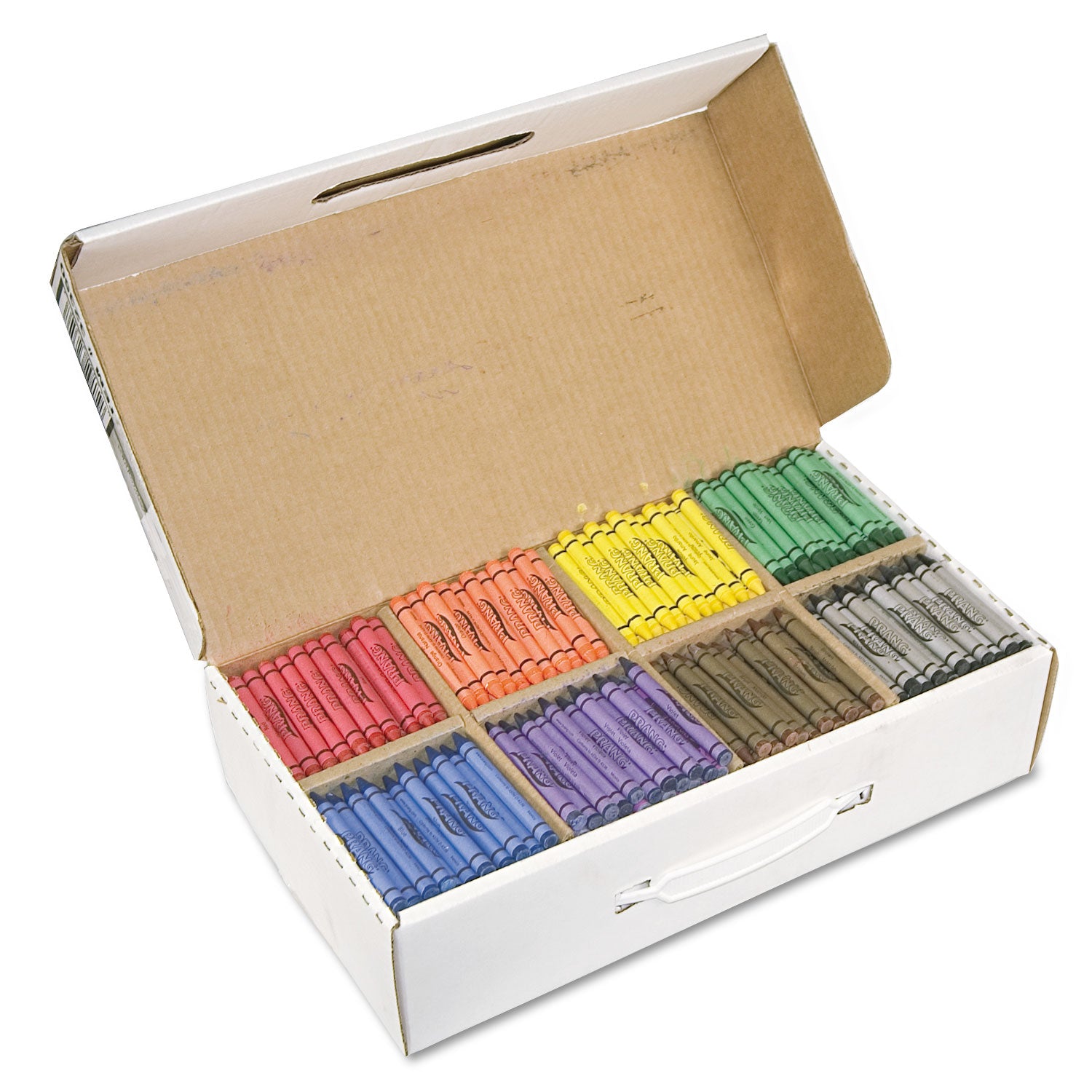 Crayons Master Pack, 8 Colors (100 Each), 800 Count