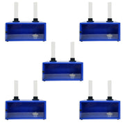 Convection Box with Glass Front and Back Panel and Glass Chimney, Pack of 5