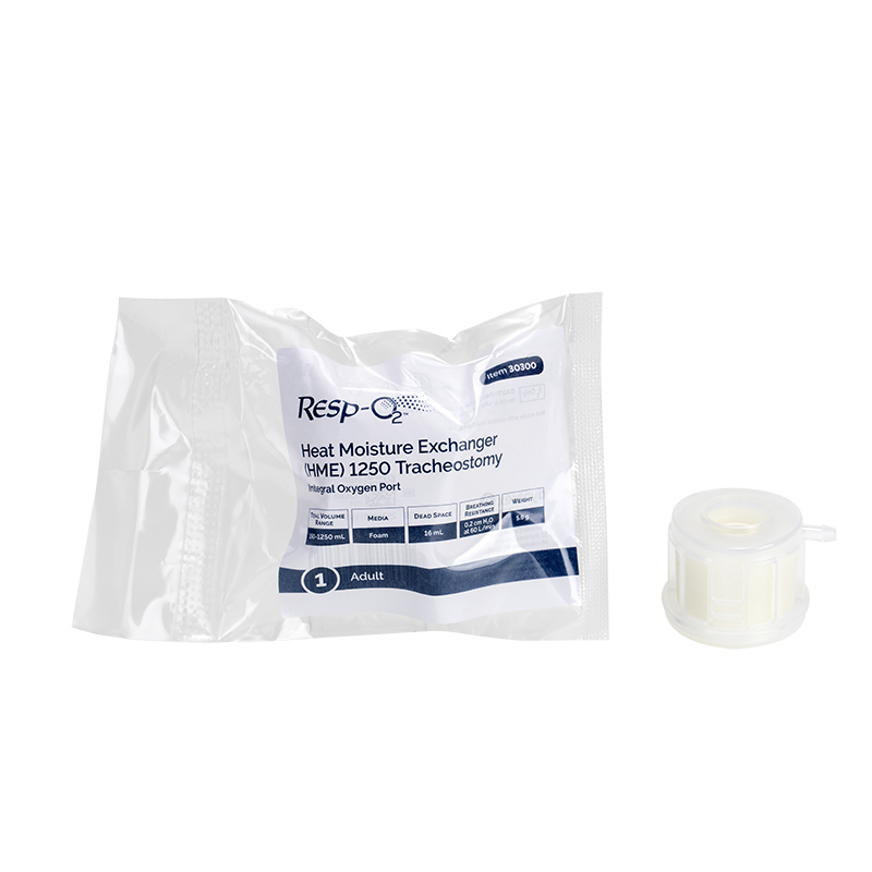Heat Moisture Exchanger (HME) 1250 Tracheostomy, Integral Ox  - 50 Boxes per Case