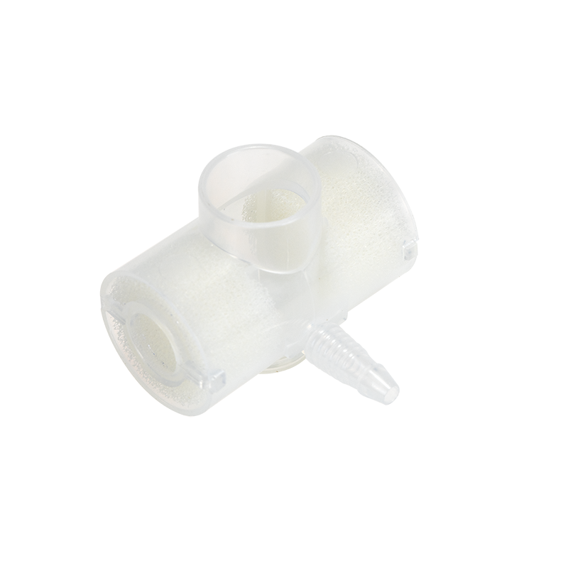 Heat Moisture Exchanger (HME) 1250 Tracheostomy, T-Shape, w/ Suction Port & Front Oxygen Port  - 50 Boxes per Case