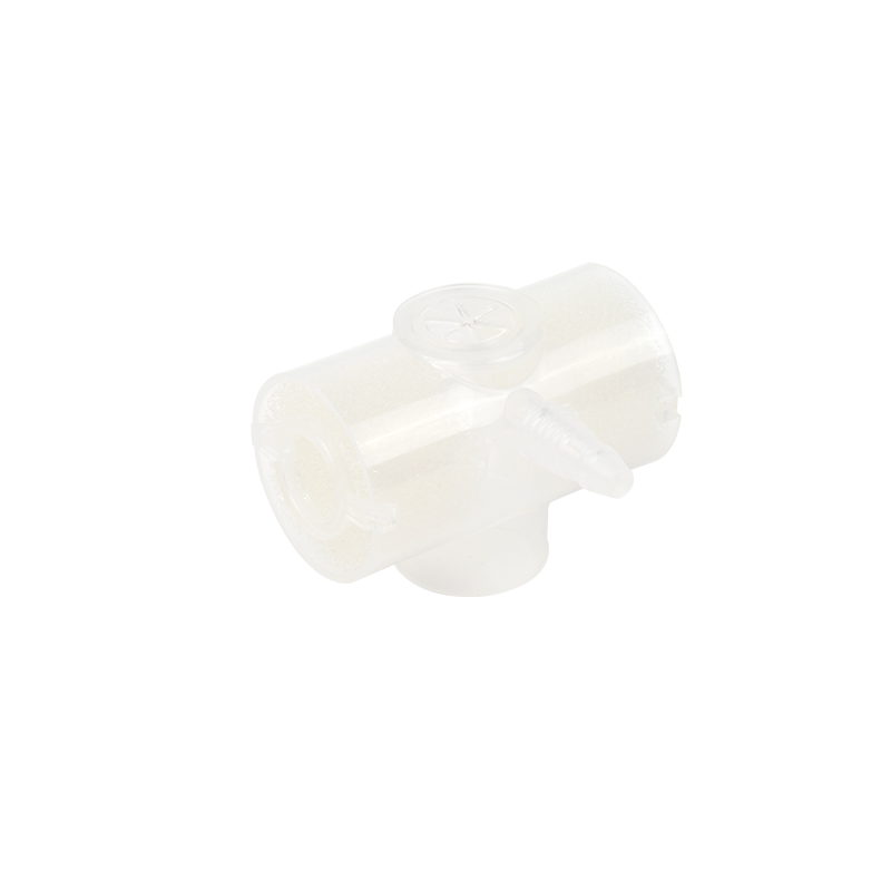 Heat Moisture Exchanger (HME) 1250 Tracheostomy, T-Shape, w/ Suction Port & Front Oxygen Port  - 50 Boxes per Case