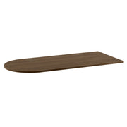 OfficeSource OS Laminate 66"W Bullet Top - Modern Walnut