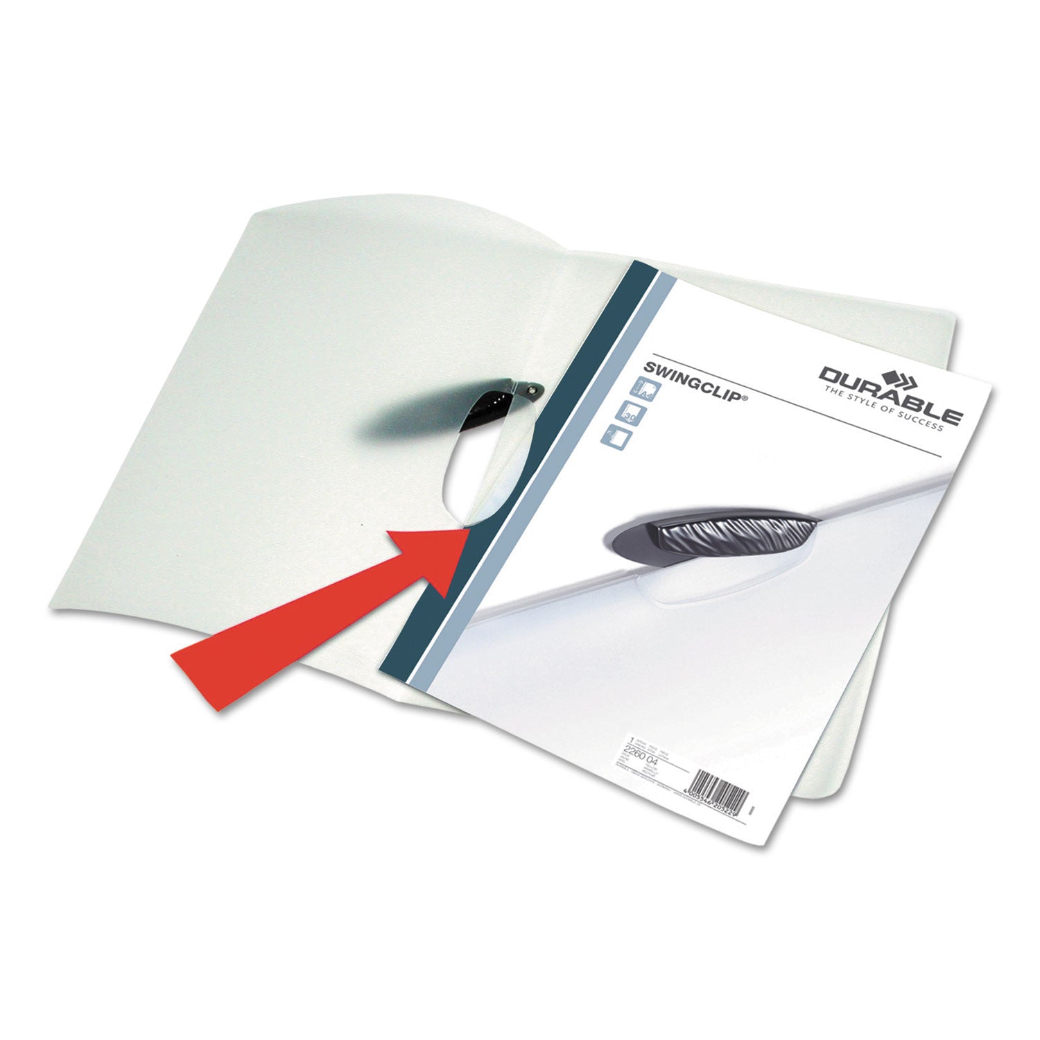 SWINGCLIP Letter Report Cover - 8 1/2" x 11" - 30 Sheets Capacity - Polypropylene - Dark Blue - Wear Resistant - 25 / Box