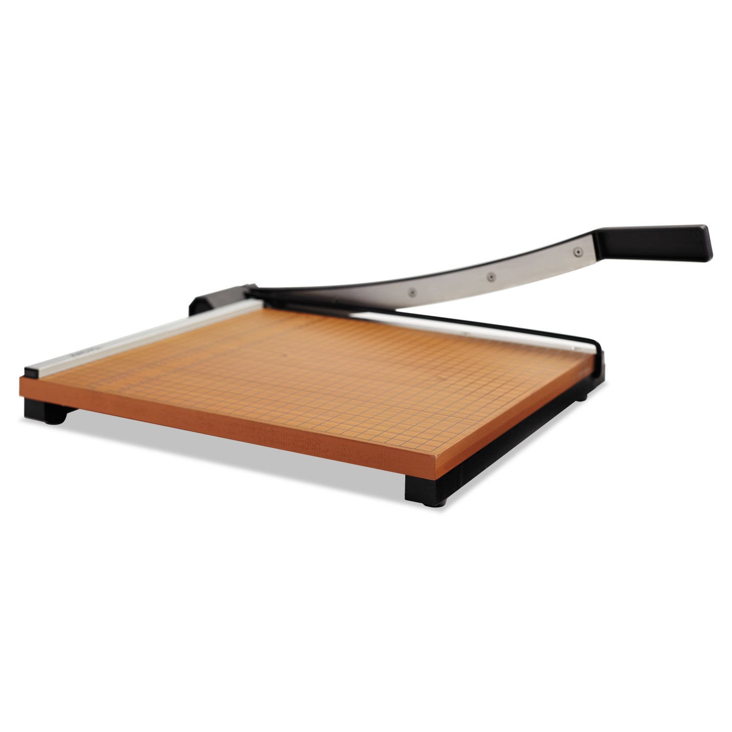 15 Sheet Cutting Capacity - 15" Cutting Length - 15" Width x 15" Depth - Self-sharpening - Steel, Wood - Black, Brown - 1 Each