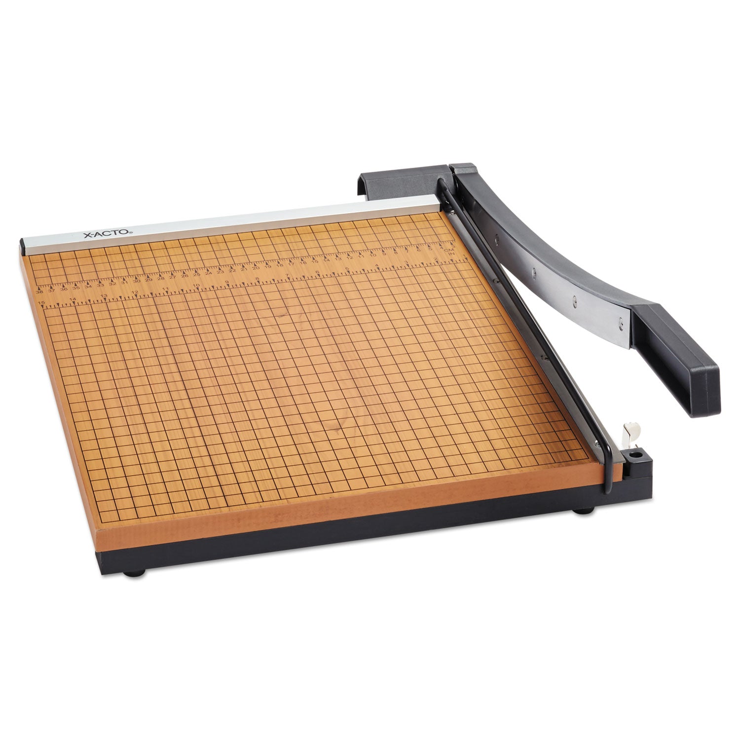 15 Sheet Cutting Capacity - 15" Cutting Length - 15" Width x 15" Depth - Self-sharpening - Steel, Wood - Black, Brown - 1 Each