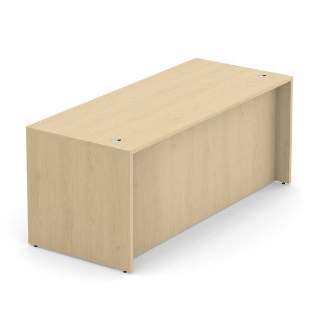 OfficeSource Laminate Desk Shell - 71"W x 30"D - Maple