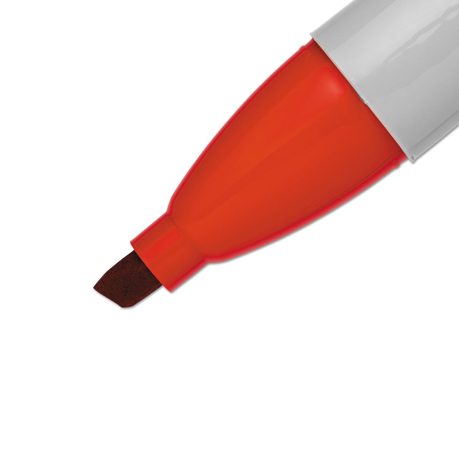 Sharpie Large Barrel Permanent Markers - Wide Chisel Marker Point - Red Ink - Alcohol Based - 1 Dozen