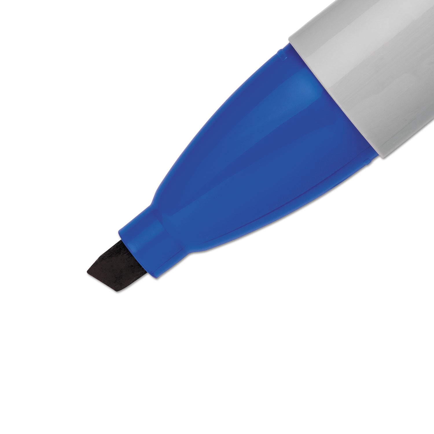 Sharpie Large Barrel Permanent Markers - Wide Chisel Marker Point - Blue Ink - Alcohol Based - 1 Dozen