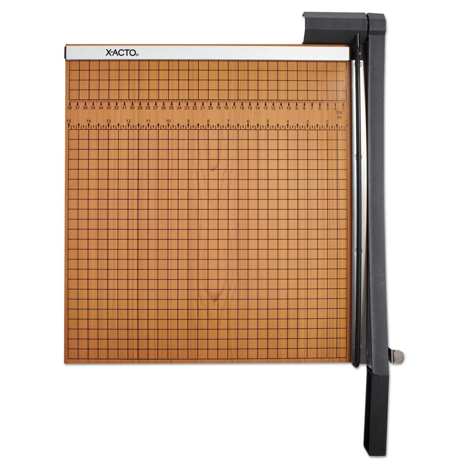 15 Sheet Cutting Capacity - 15" Cutting Length - 15" Width x 15" Depth - Self-sharpening - Steel, Wood - Black, Brown - 1 Each