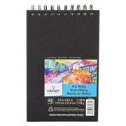 Artist Series Mixed Media Art Book, Black Cover, Side Wire Binding, 40 Sheet, 14X21.6 inch, 1 Count