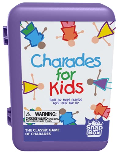 Pressman Charades for Kids Snap Box