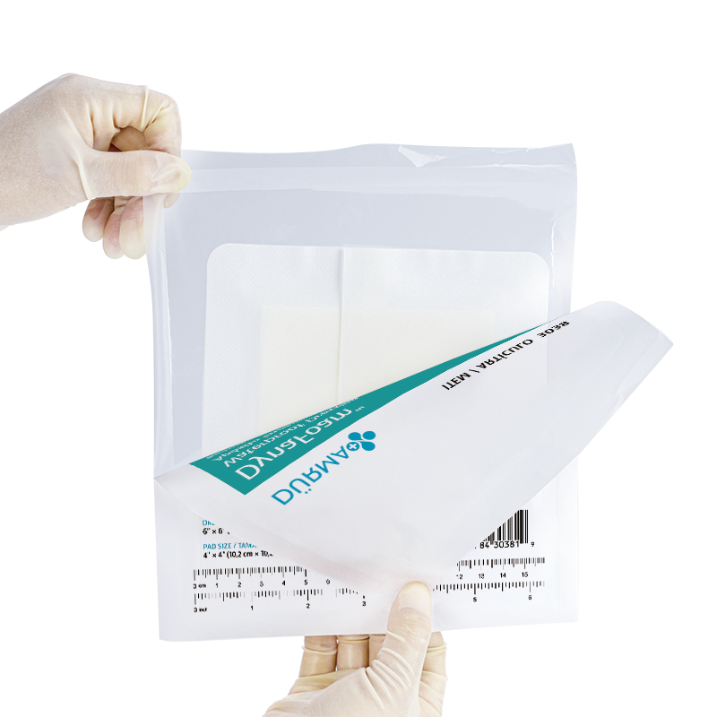 DynaFoam - Waterproof Dressing, Bordered, 6" x 6" - 10 pcs per Box/12 boxes per Case