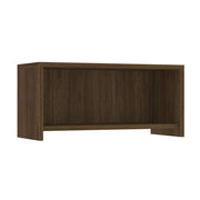 OfficeSource Laminate Wall Mounted Open Hutch - 36.5''W - Modern Walnut
