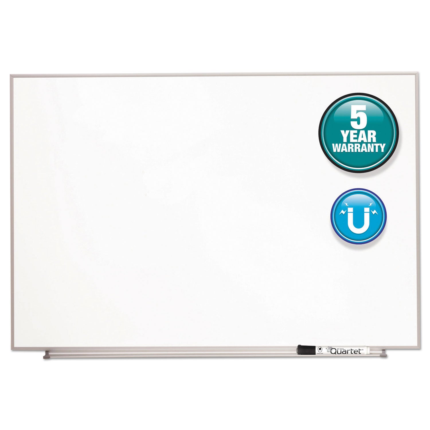 Quartet Matrix Whiteboard - 31" Board Height x 48" Board Width - White Surface - Magnetic, Durable - Silver Aluminum Frame - 1 Each