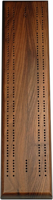 Cribbage - Board  &  Pegs 2 Track Natural Wood
