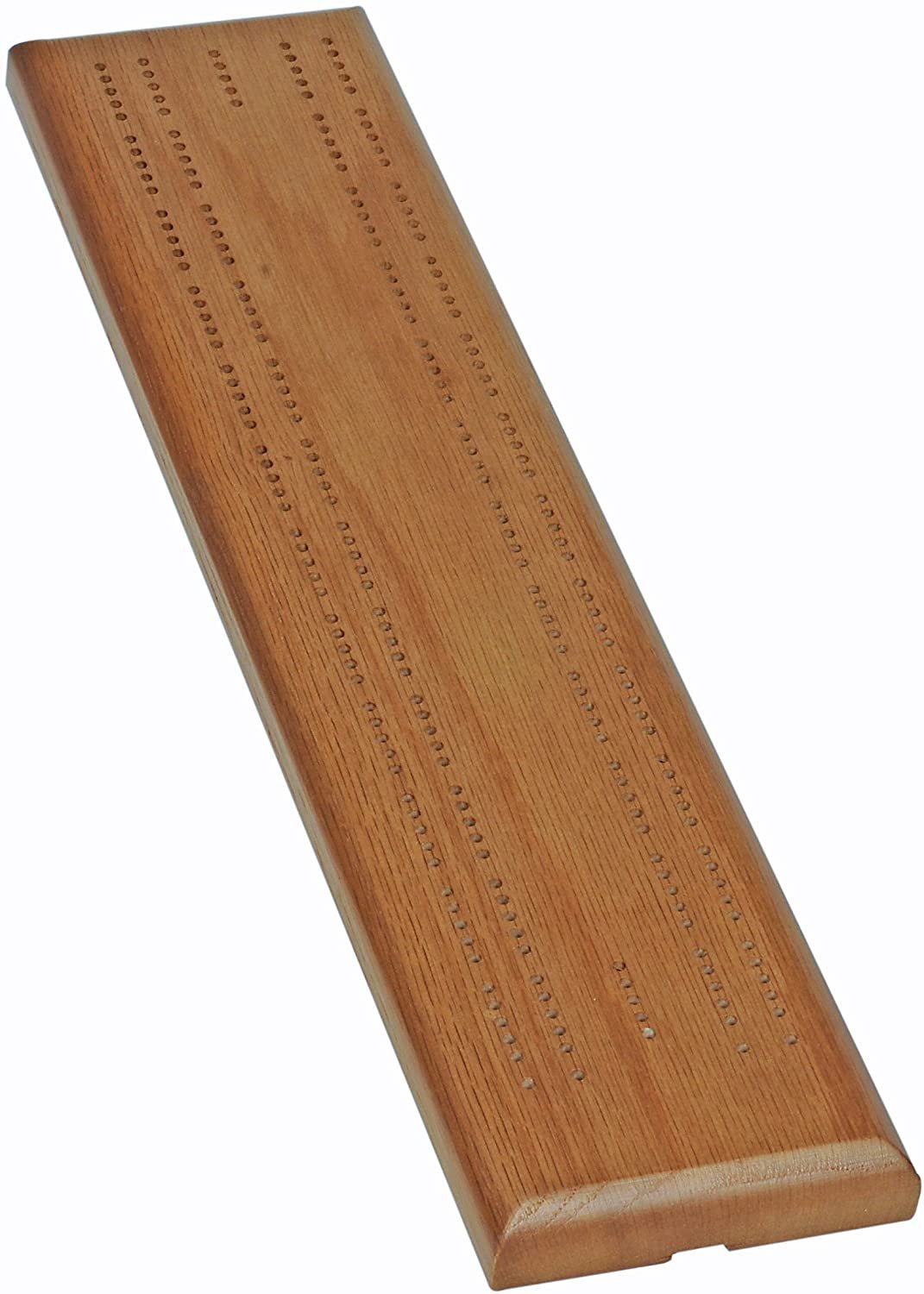 Cribbage - Board  &  Pegs 2 Track Natural Wood