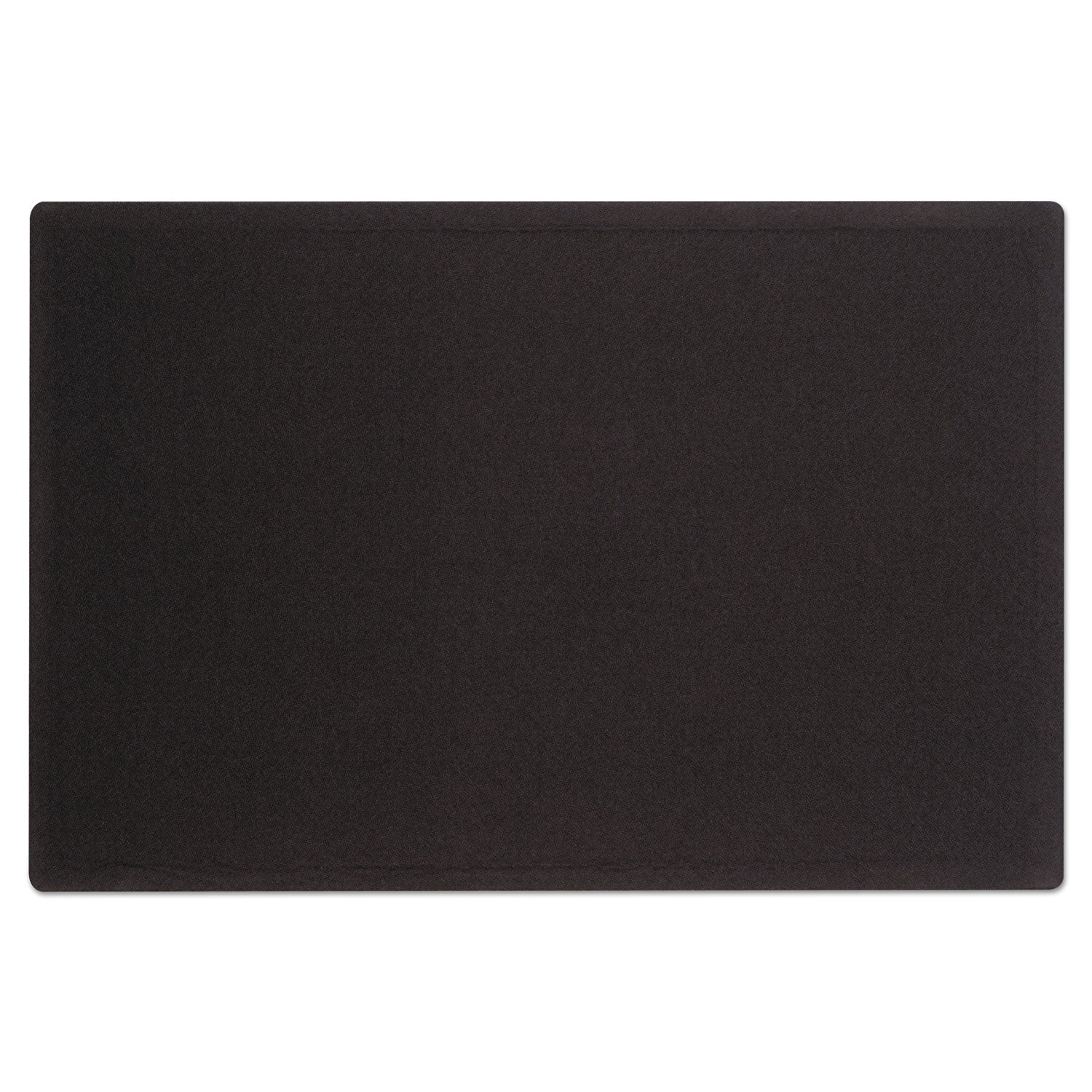 Quartet Oval Office Bulletin Board - 36" Board Height x 48" Board Width - Black Fabric Surface - Frameless, Flexible - Black Frame - 1 Each