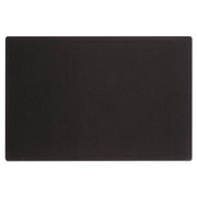 Quartet Oval Office Bulletin Board - 36" Board Height x 48" Board Width - Black Fabric Surface - Frameless, Flexible - Black Frame - 1 Each