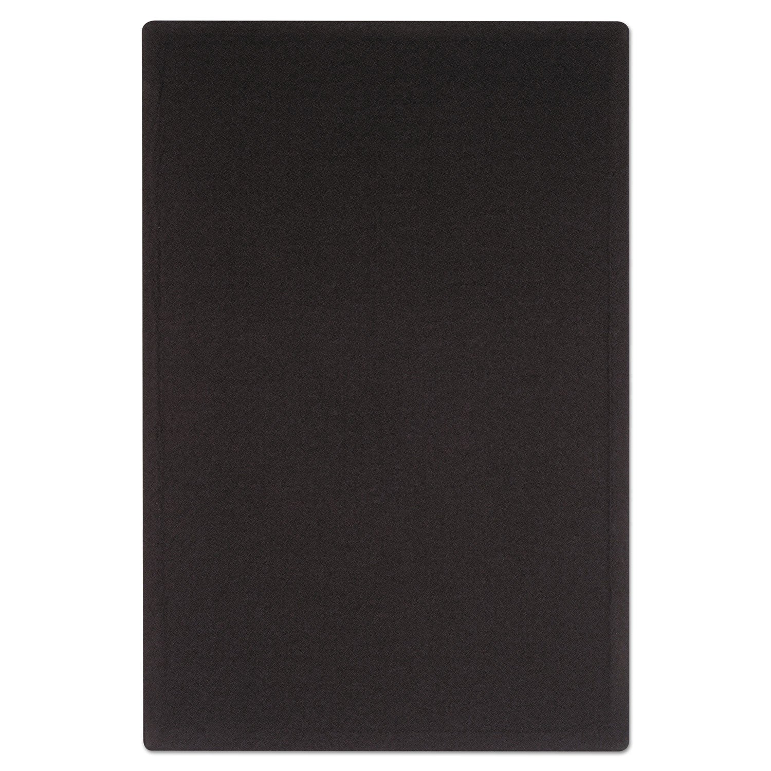 Quartet Oval Office Bulletin Board - 24" Board Height x 36" Board Width - Black Fabric Surface - Frameless, Flexible - Black Frame - 1 Each