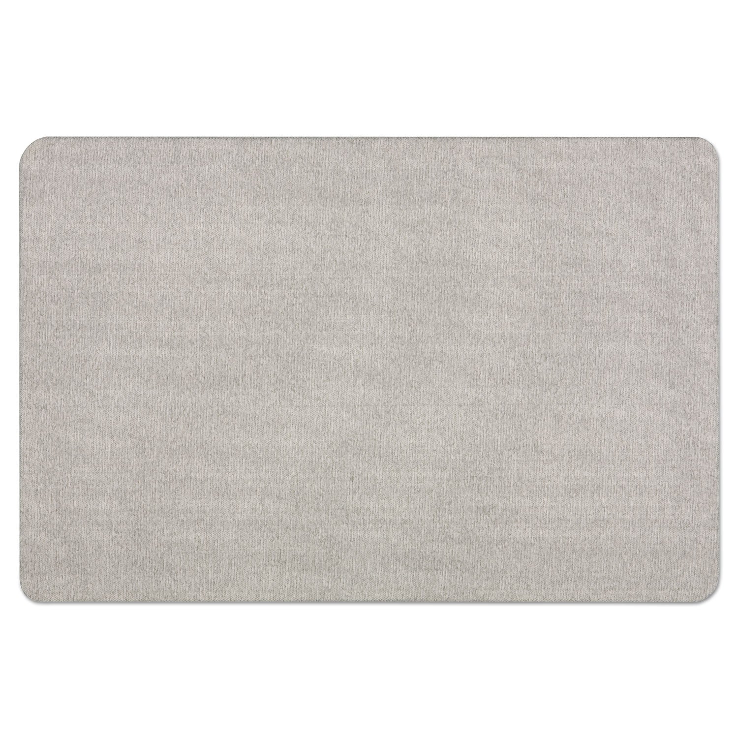 Quartet Oval Office Bulletin Board - 24" Board Height x 36" Board Width - Gray Fabric Surface - Frameless, Flexible - Gray Frame - 1 Each