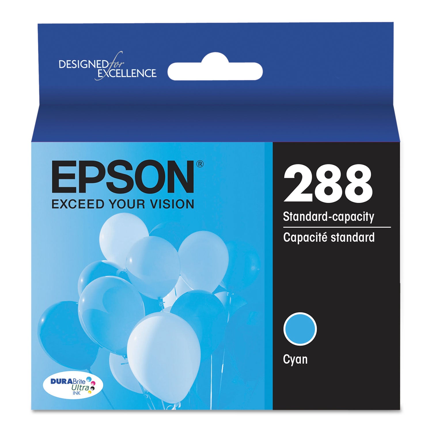 Epson DURABrite Ultra T288 Original Standard Yield Inkjet Ink Cartridge - Cyan - 1 Each