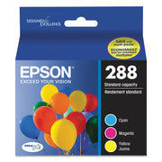 Epson DURABrite Ultra T288 Original Inkjet Ink Cartridge - Cyan, Magenta, Yellow - 3 / Pack