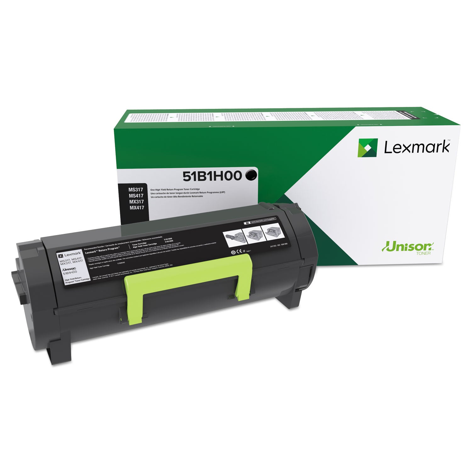 Lexmark Original High Yield Laser Toner Cartridge - 1 Each