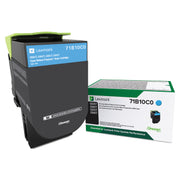 Lexmark Unison Original Laser Toner Cartridge - Cyan - 1 Each
