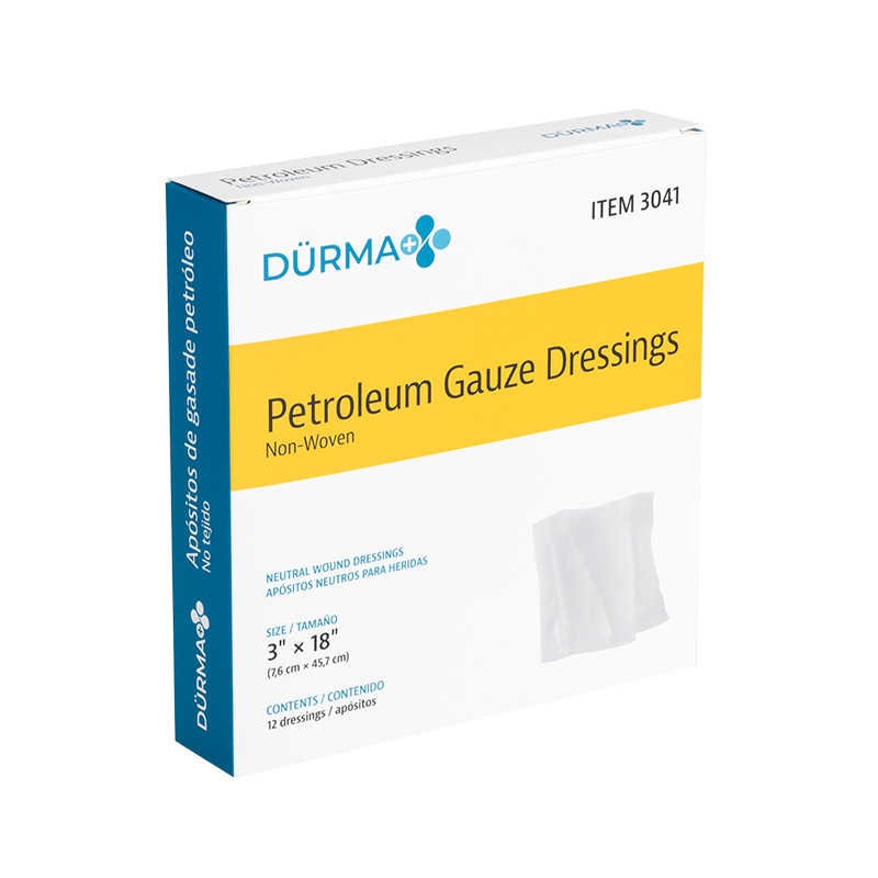 Petroleum Gauze Dressing, 3" x 18", 6/12/cs - 12 pcs per Box/6 Boxes per Case
