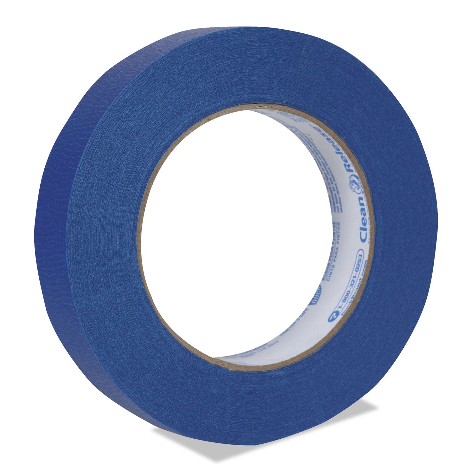 Duck Clean Release Blue Painter's Tape, 0.94" x 60 yd, 5.3 mil Thickness, 3" Core, UV Resistant, Crepe Paper, Blue, 24 Pack