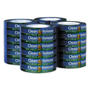 Duck Clean Release Blue Painter's Tape, 0.94" x 60 yd, 5.3 mil Thickness, 3" Core, UV Resistant, Crepe Paper, Blue, 24 Pack
