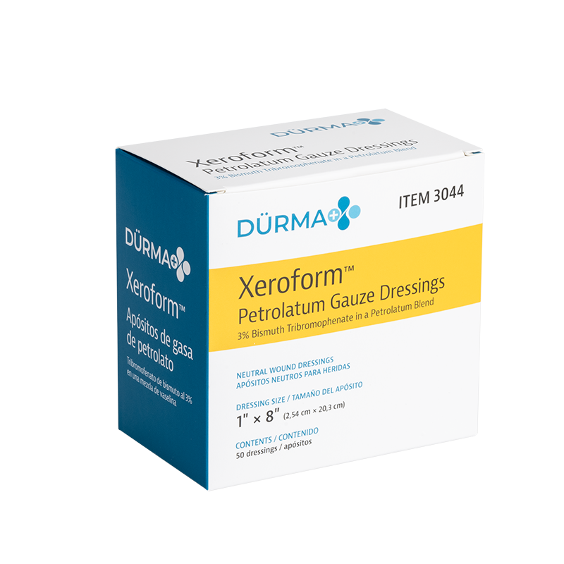 Xeroform Petrolatum Gauze Dressing, 1" x 8" - 50 pcs per Box/4 Boxes per Case
