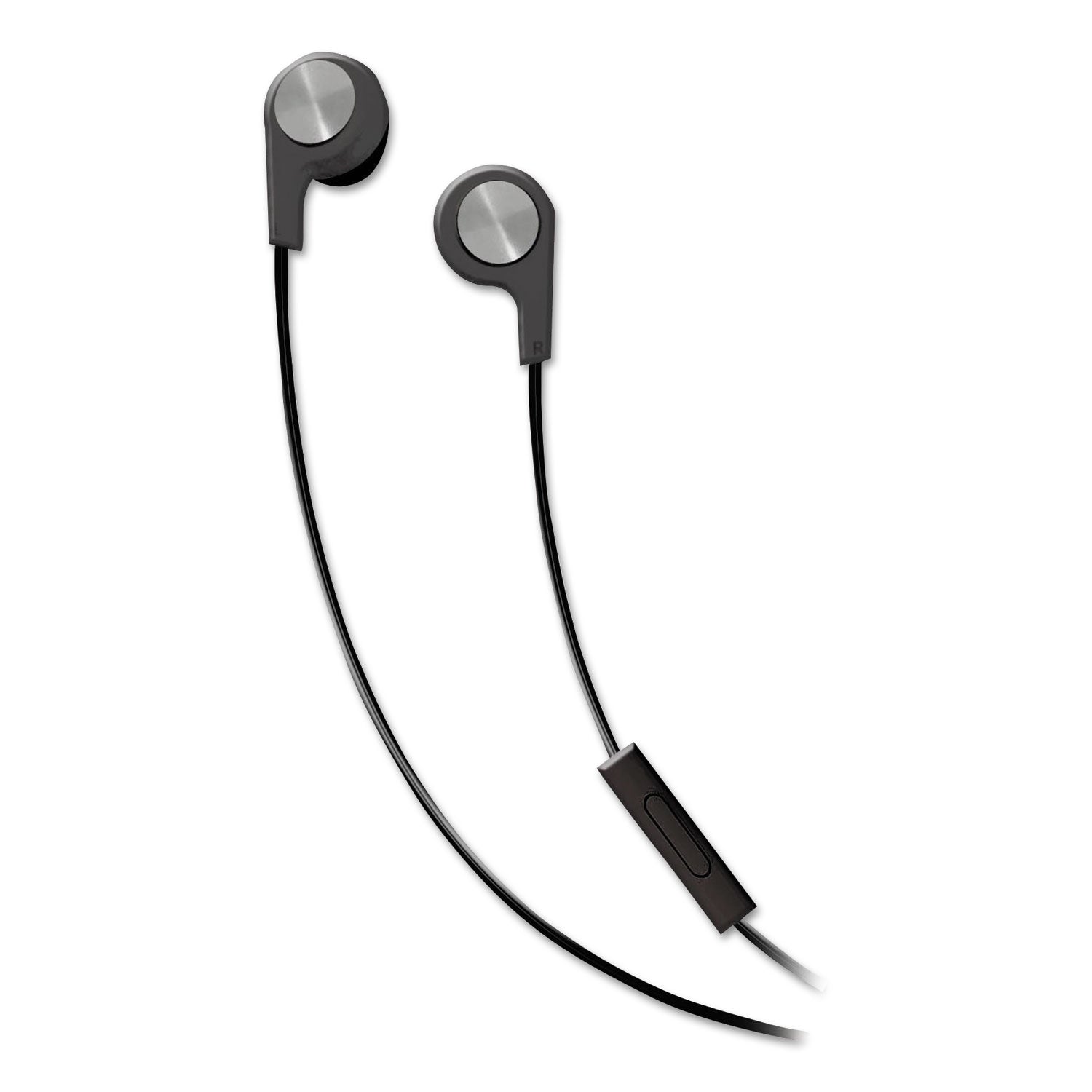 Maxell B-13 Earset, Wired Earbud, Black, On-Cable Mic, Includes Extra Eartips, 1 Each