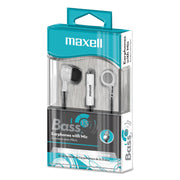 Maxell B-13 Earset - Stereo - Wired - Earbud - In-ear - 4.33 ft Cable - White